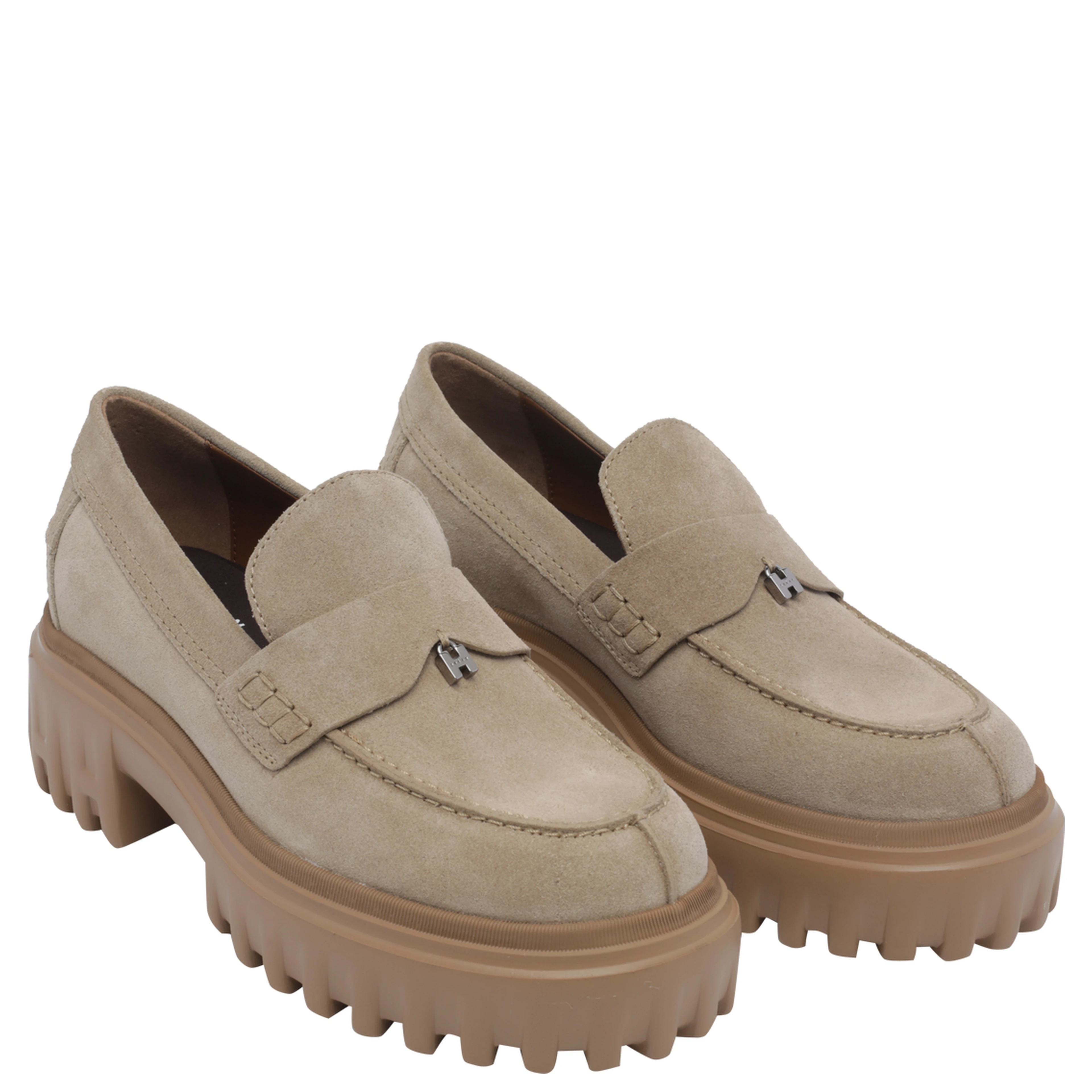 Hogan Flat shoes Beige