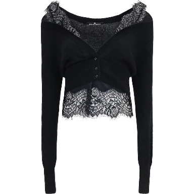 Black Cashmere Cardigan