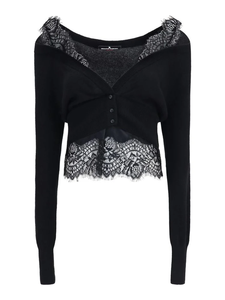 Black Cashmere Cardigan