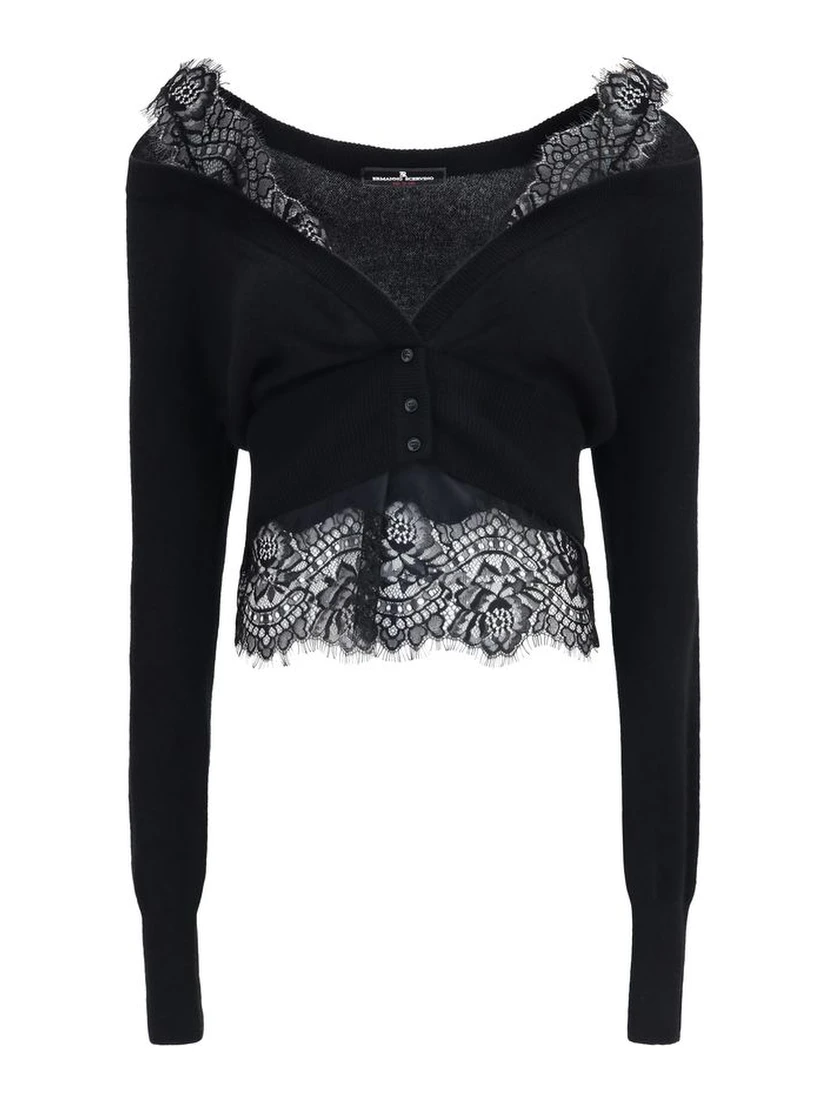 Black Cashmere Cardigan