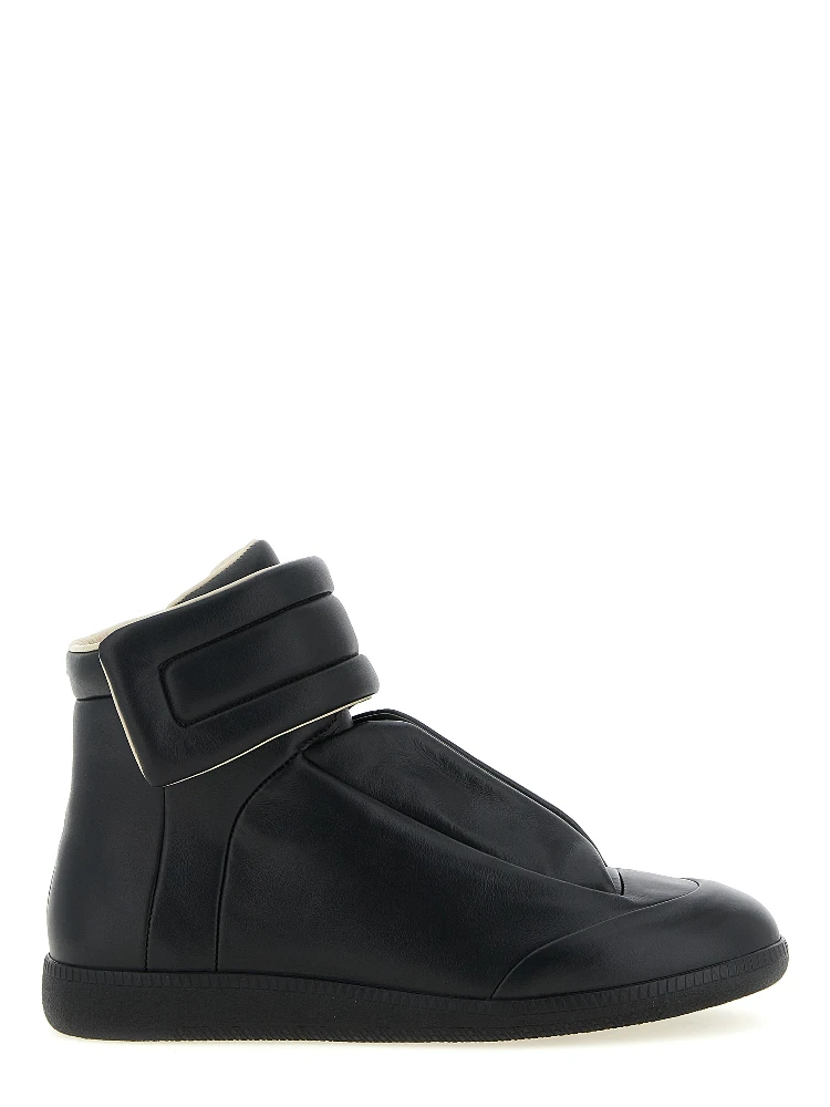 Black Calfskin Chunky Sneakers