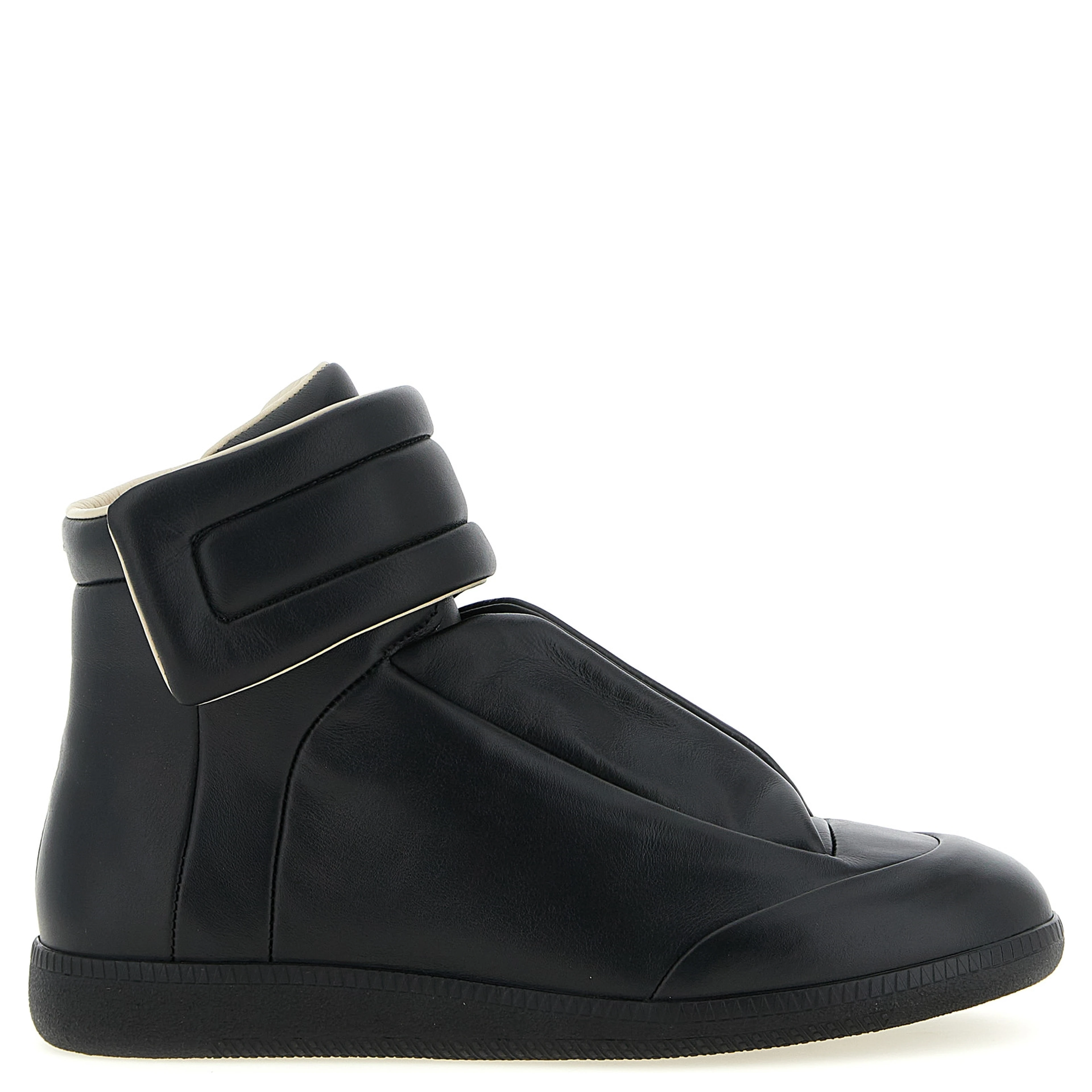 Black Calfskin Chunky Sneakers