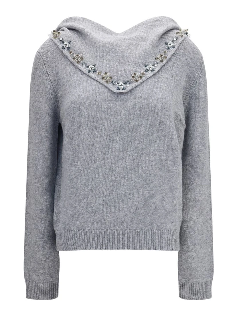 Gray Cashmere Sweatshirt