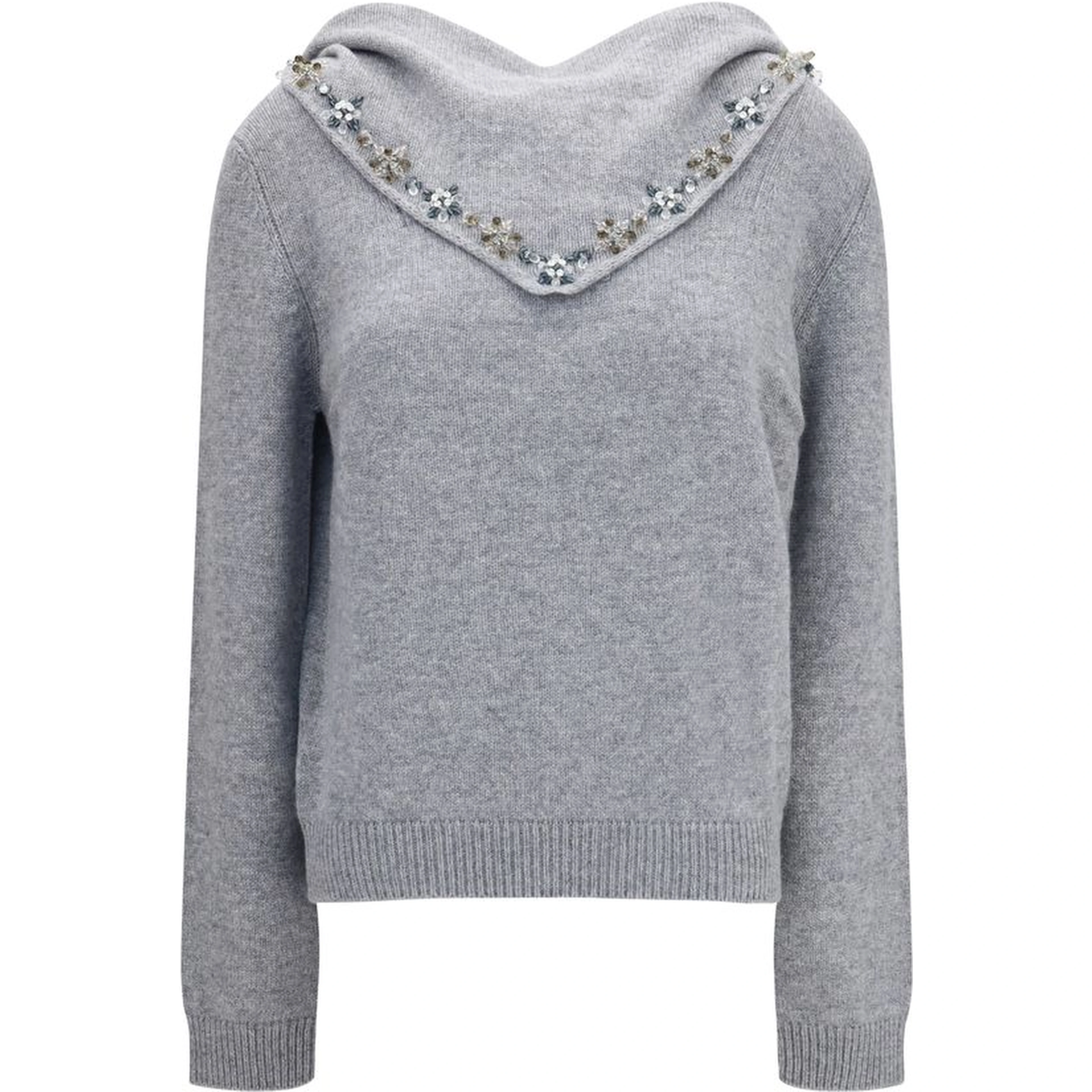 Gray Cashmere Sweatshirt