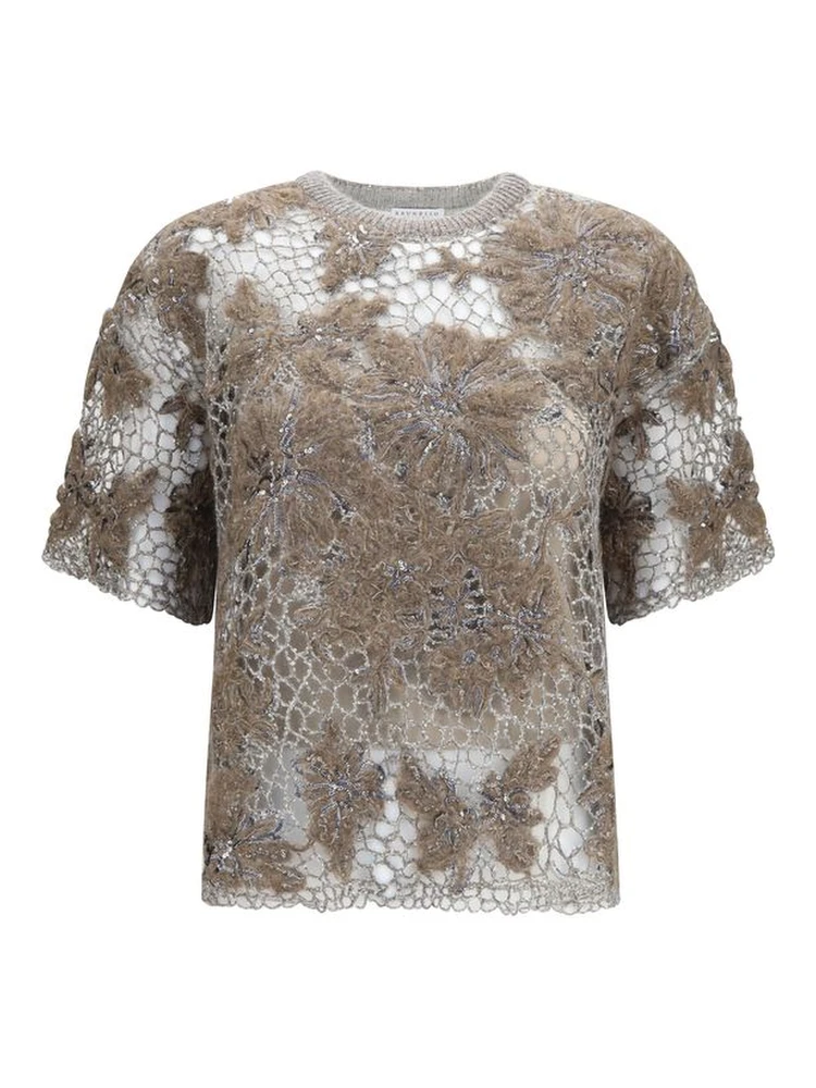 Beige Mohair Blouse