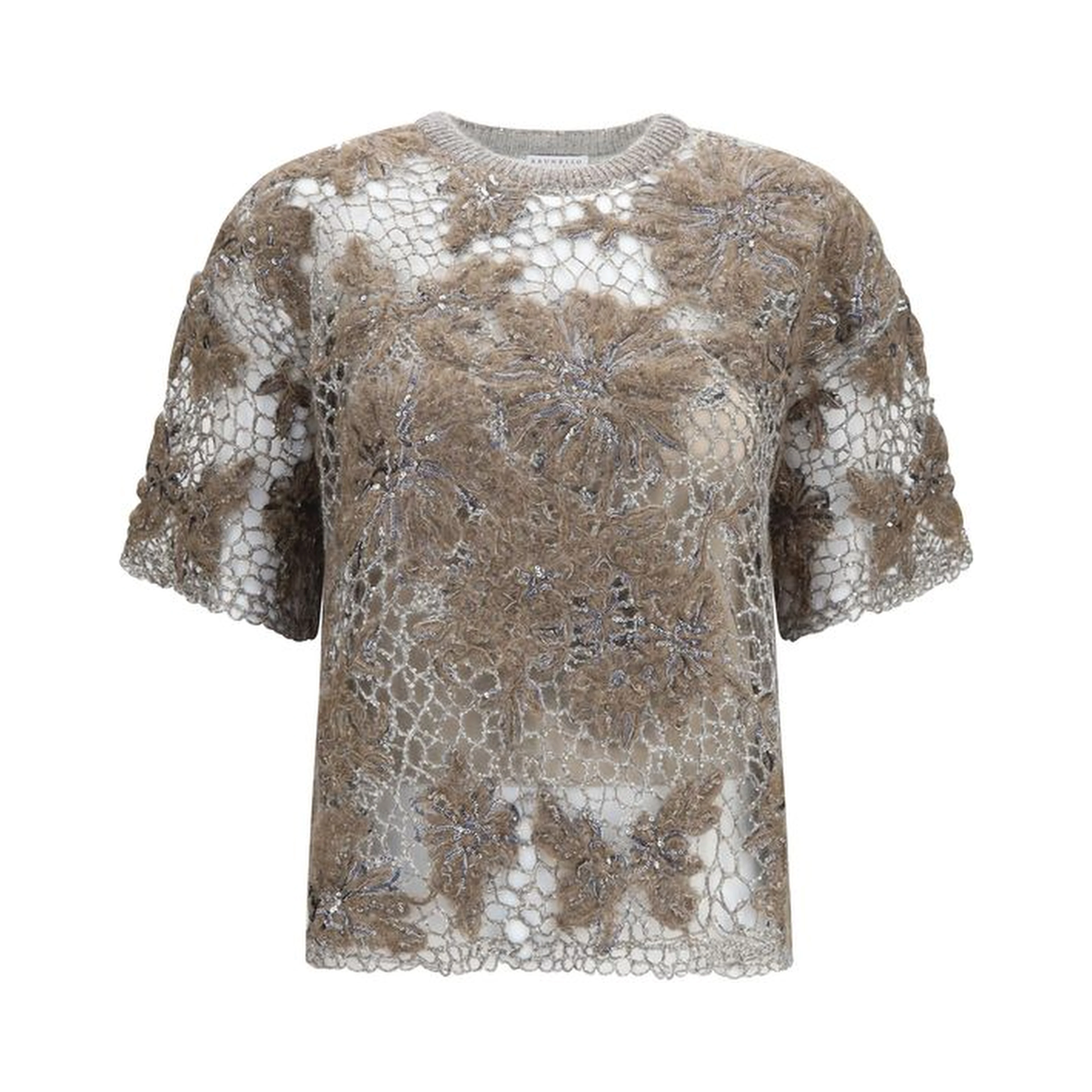 Beige Mohair Blouse