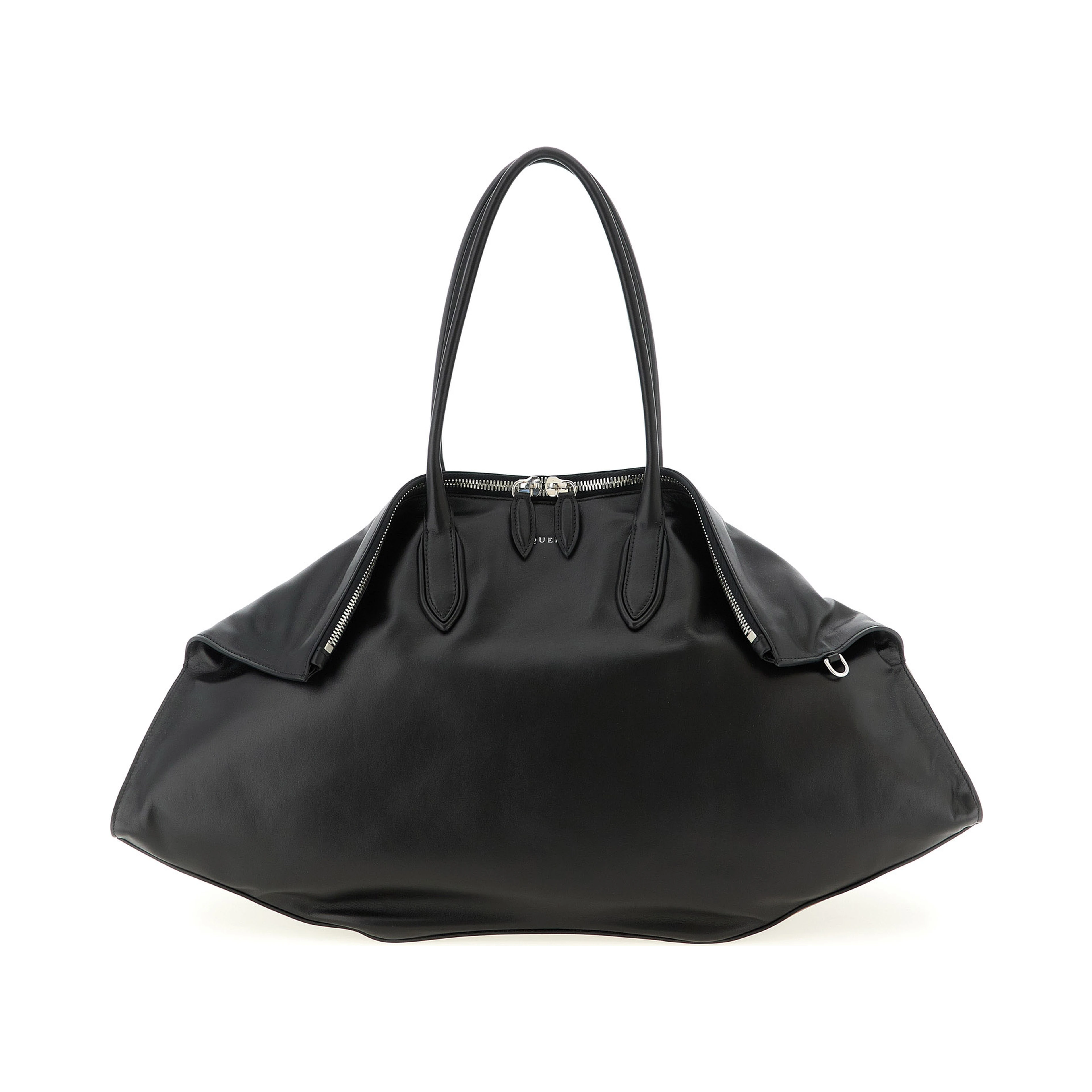 Black Calfskin Shoulder Bag