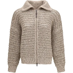 Gray Cashmere Cardigan
