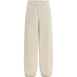 White Cashmere Casual Pants