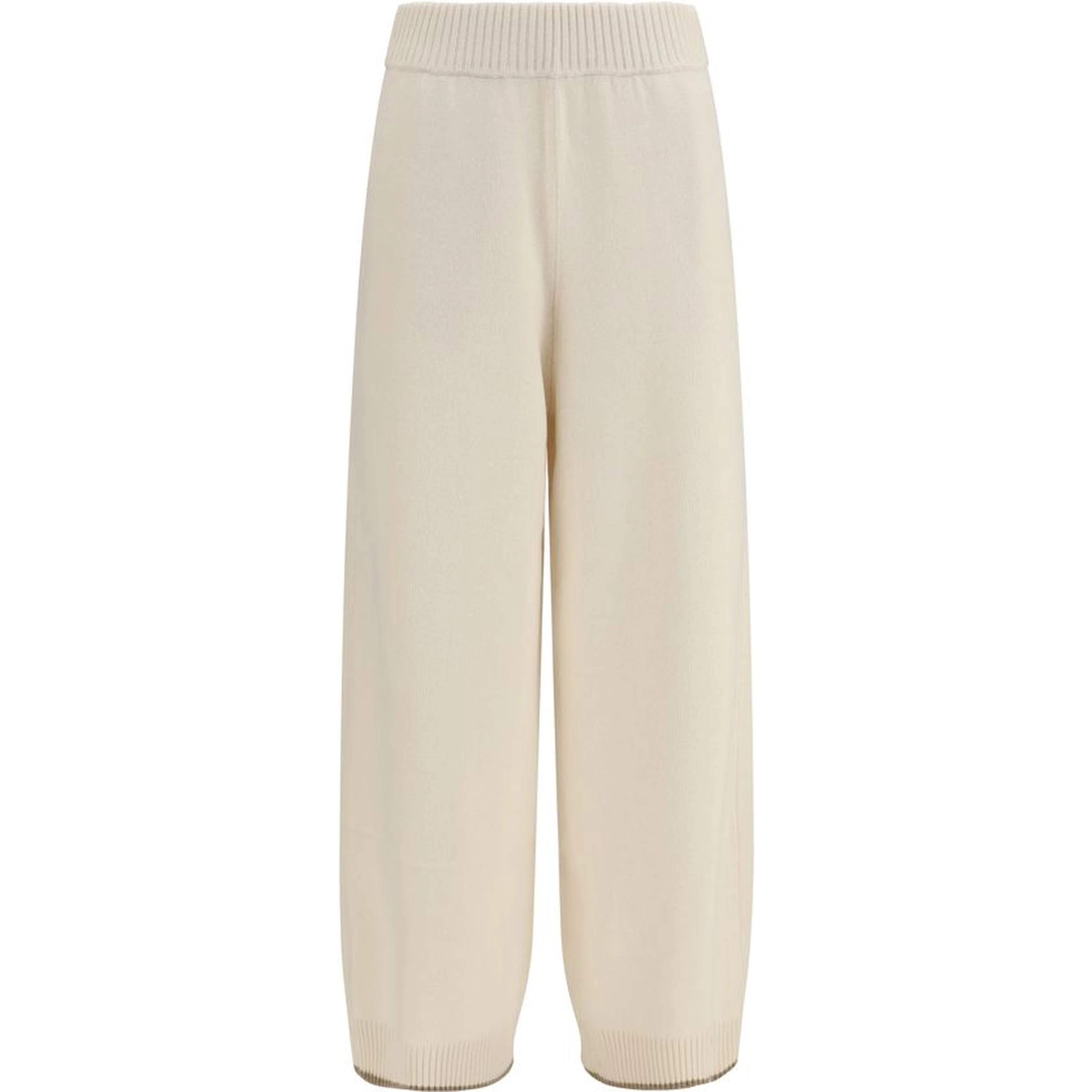 White Cashmere Casual Pants