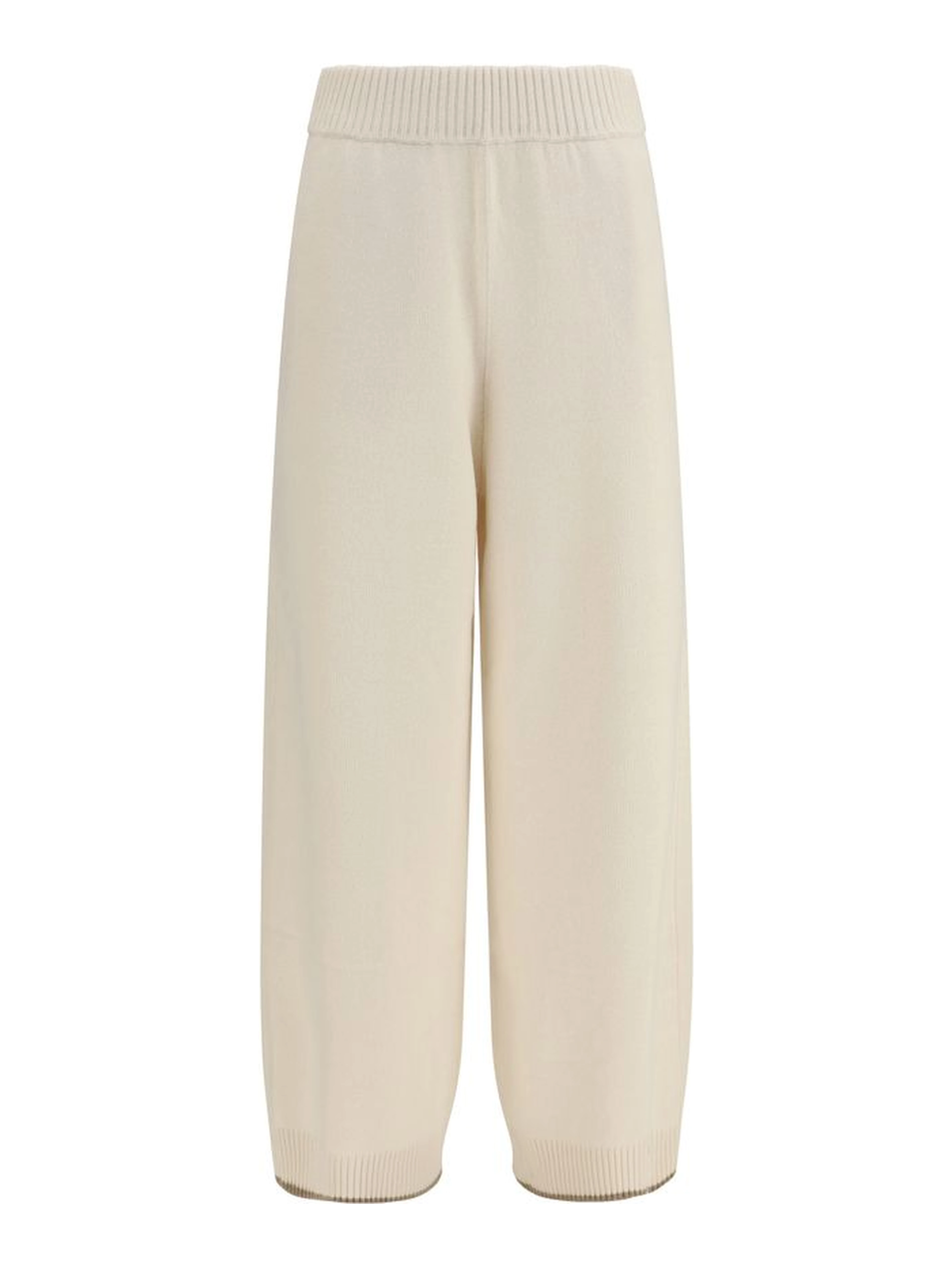 White Cashmere Casual Pants