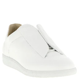 White Calfskin Low Top Sneakers