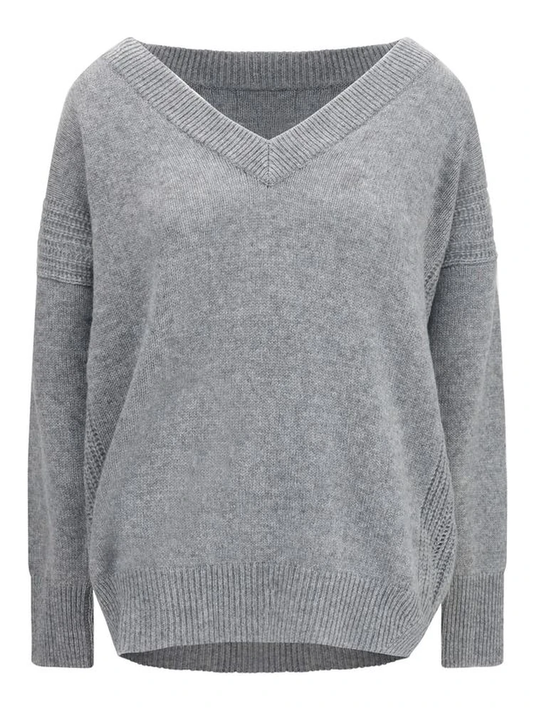 Gray Cashmere Sweatshirt