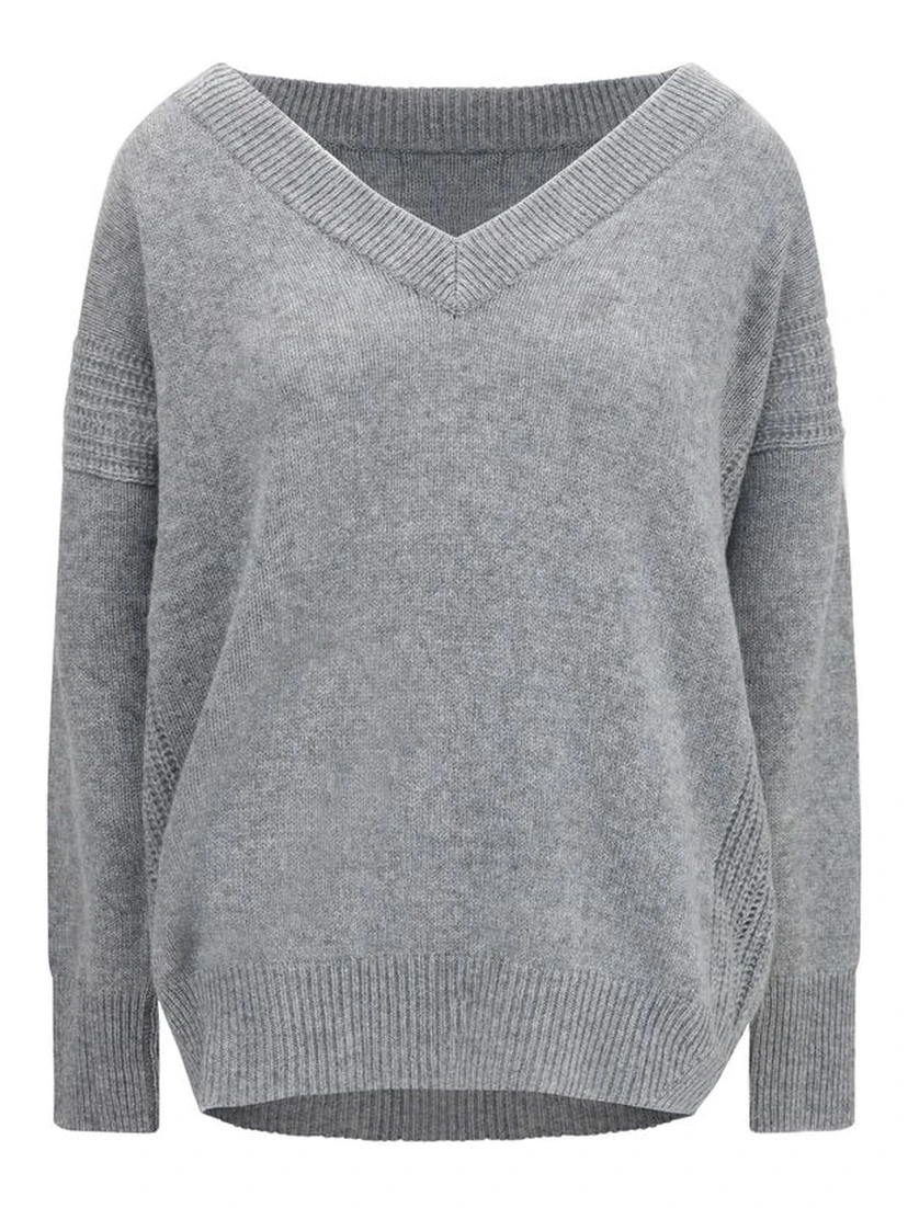 Gray Cashmere Sweatshirt