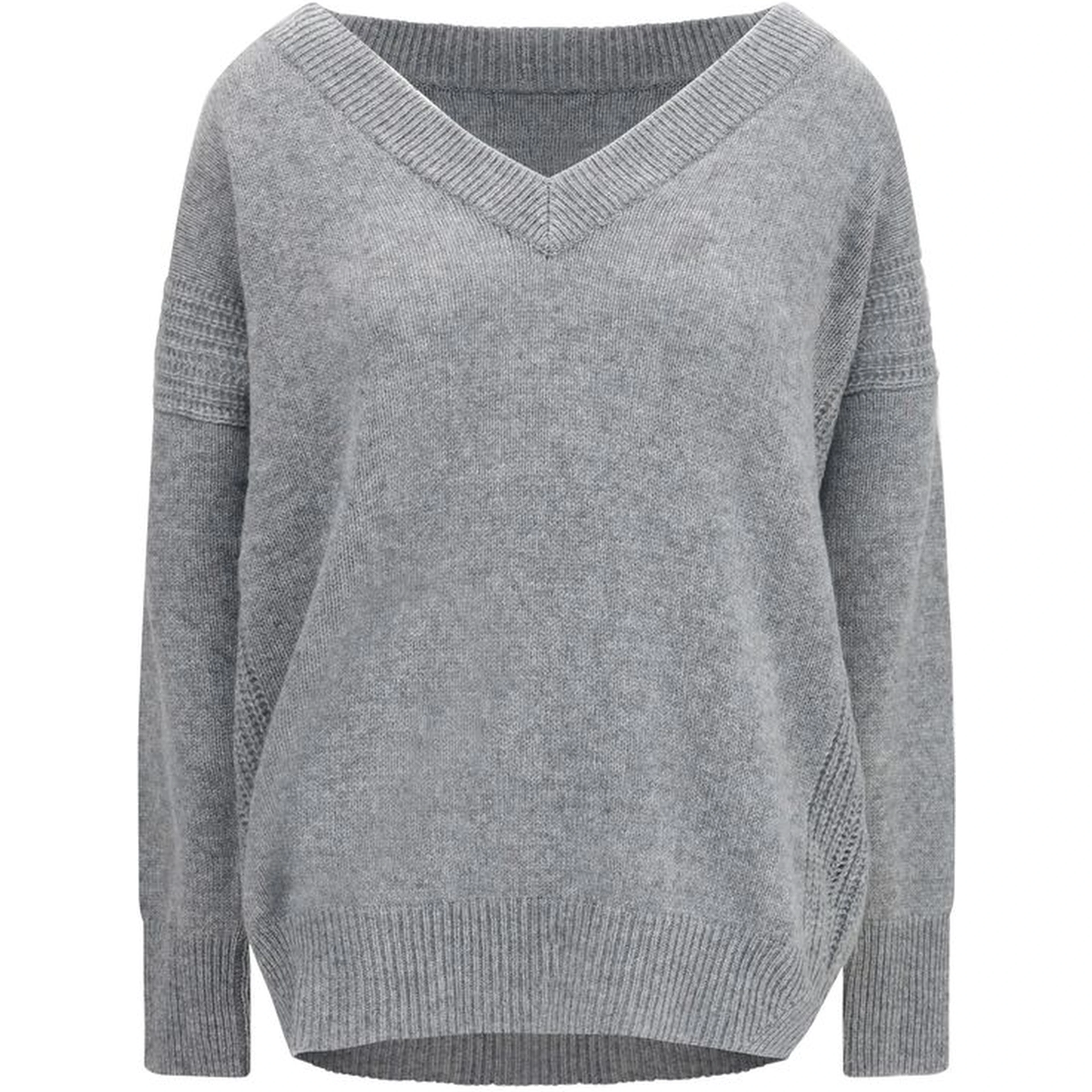 Gray Cashmere Sweatshirt