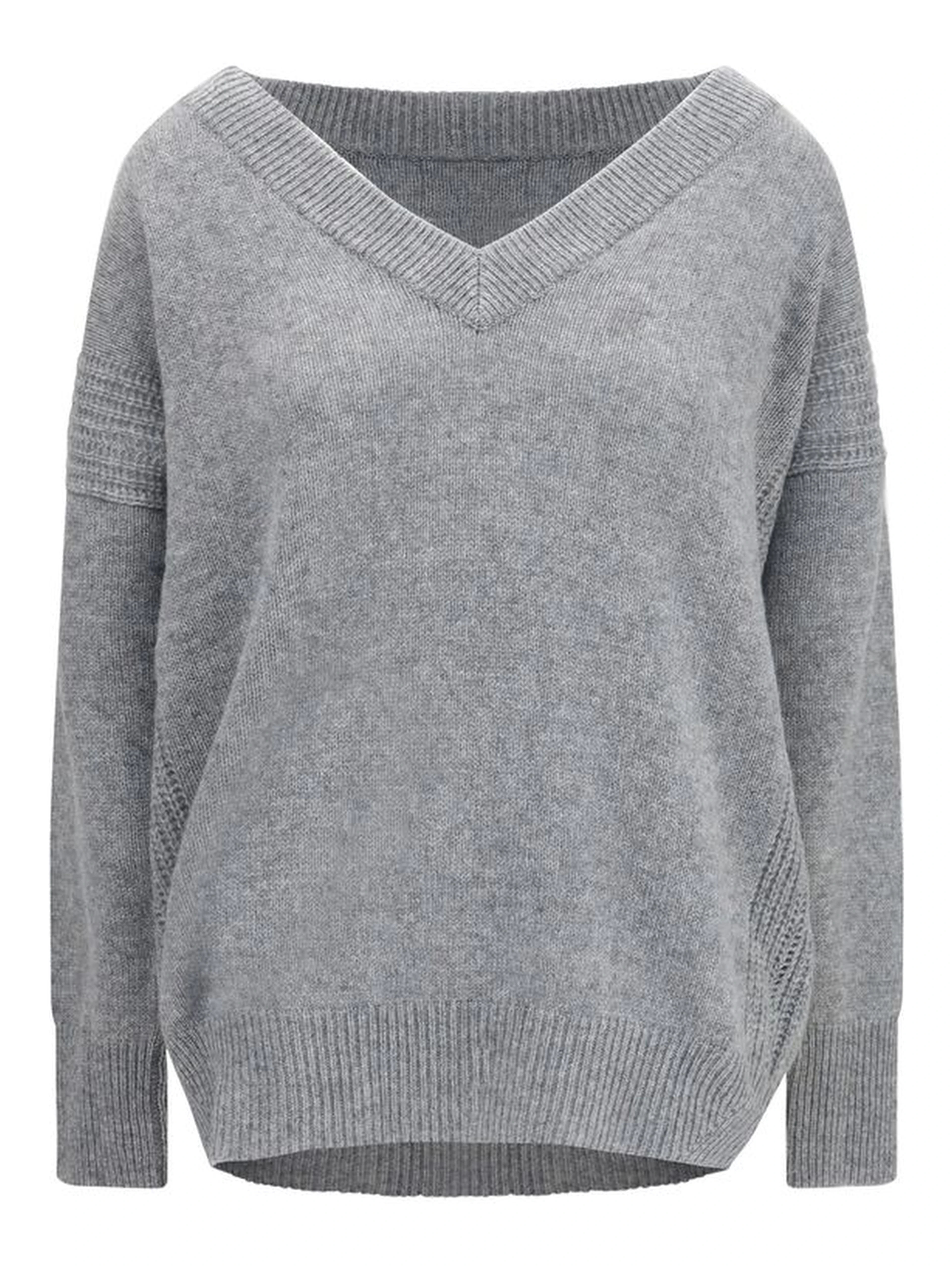 Gray Cashmere Sweatshirt