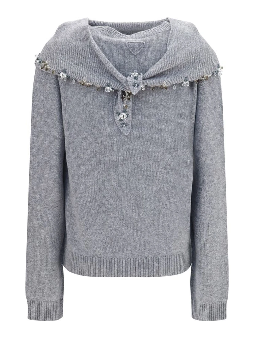 Gray Cashmere Sweatshirt