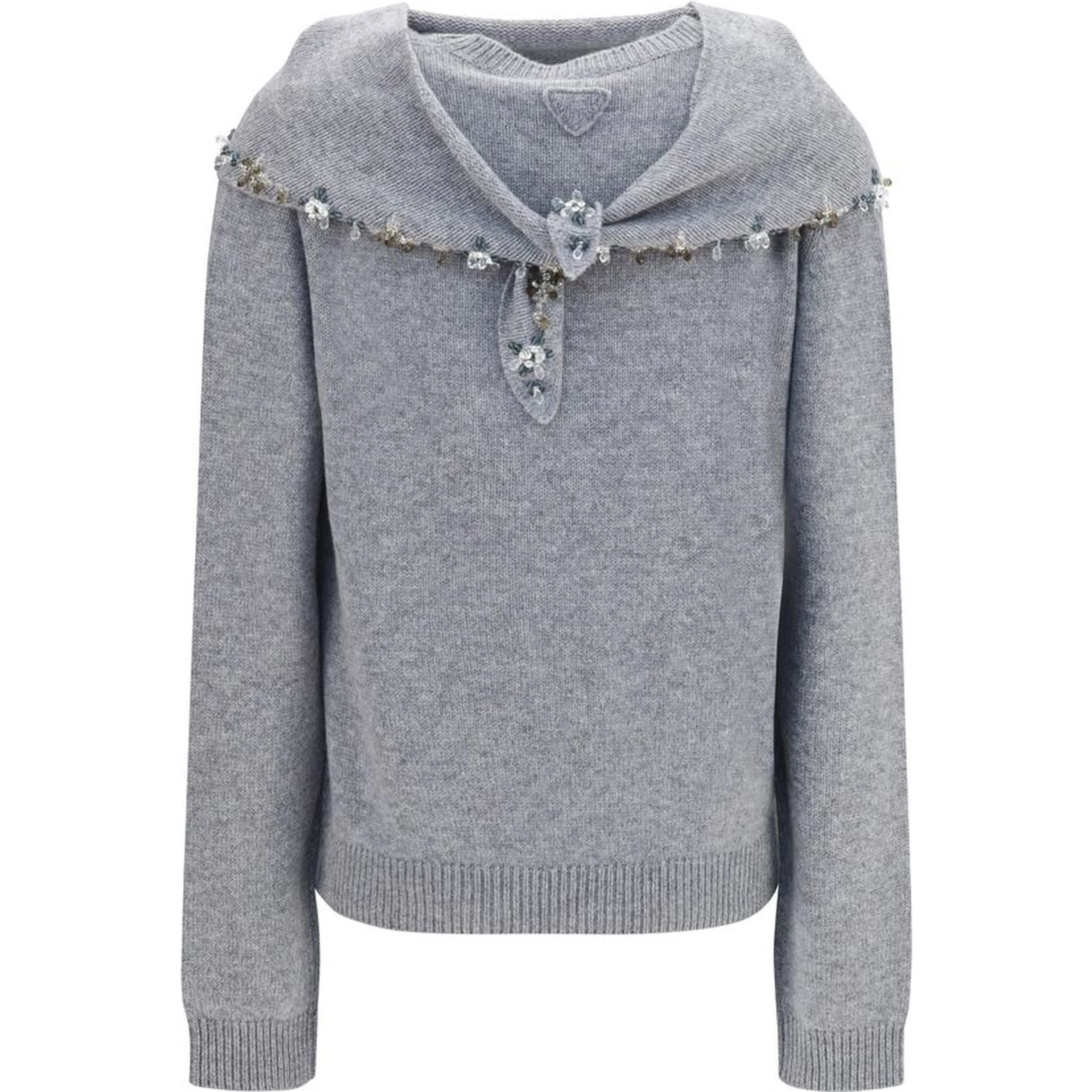 Gray Cashmere Sweatshirt
