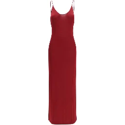 Bordeaux Viscose Casual Dress