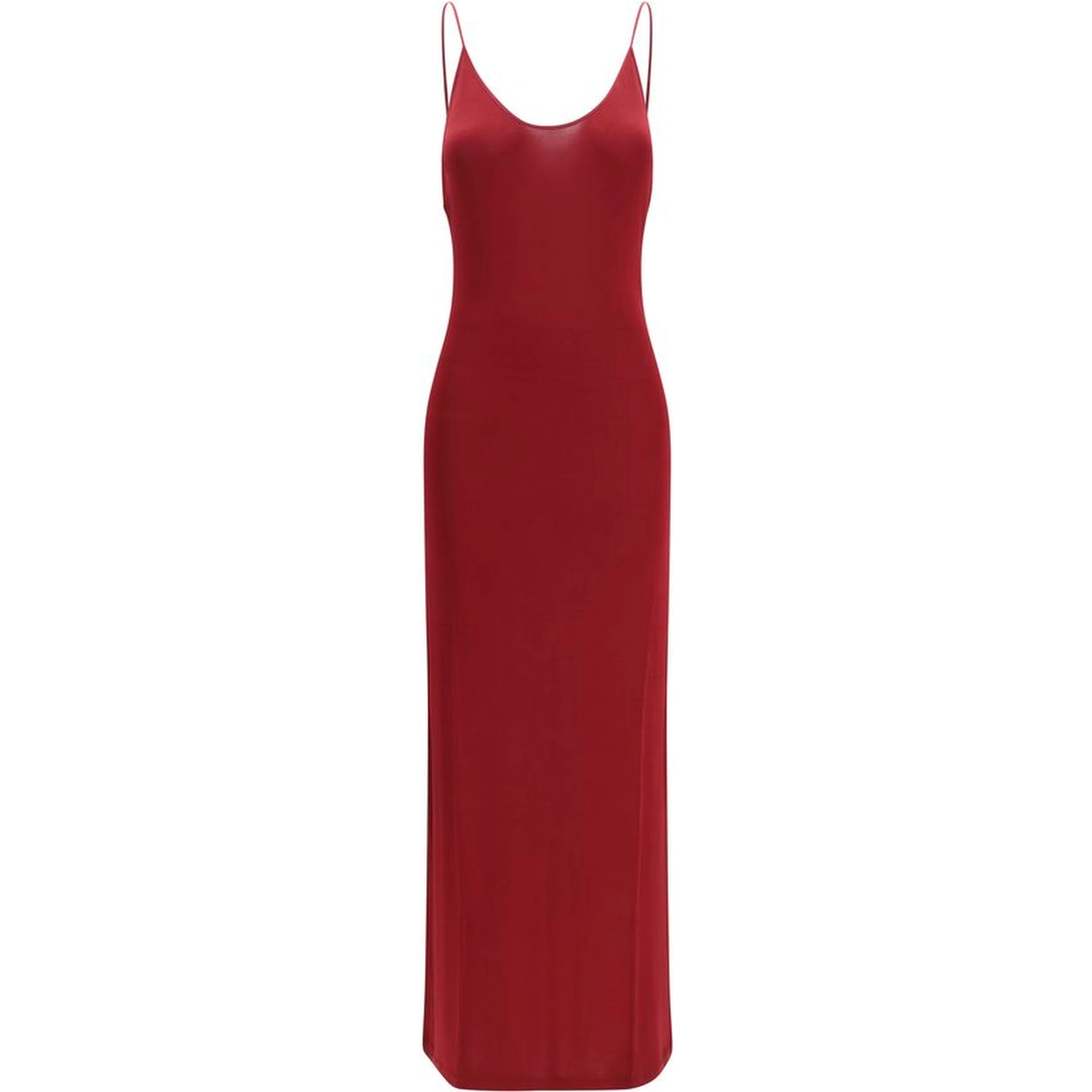 Bordeaux Viscose Casual Dress