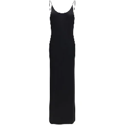 Black Viscose Casual Dress