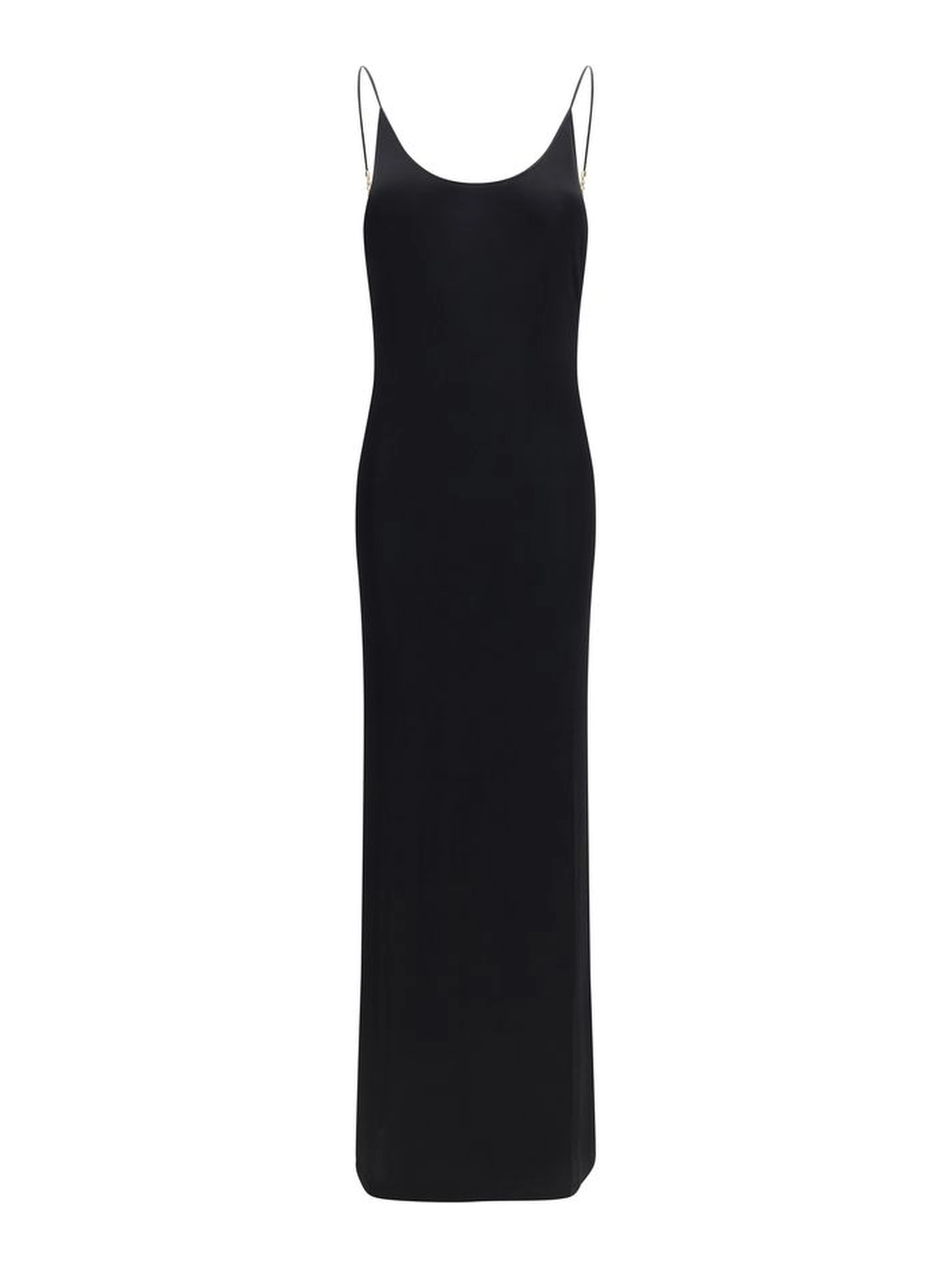 Black Viscose Casual Dress