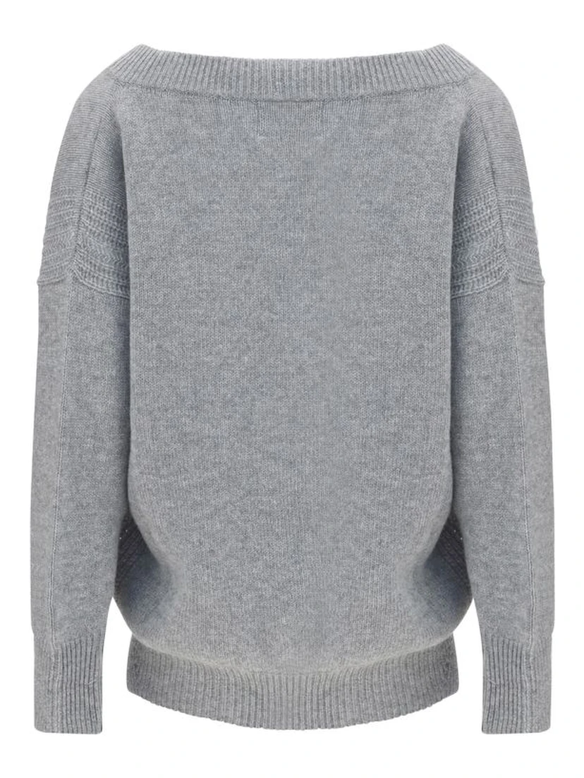 Gray Cashmere Sweatshirt