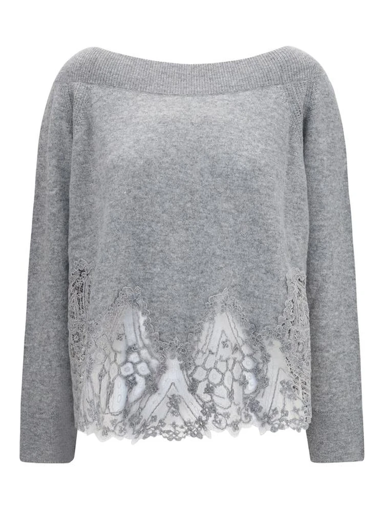 Gray Cashmere Sweater