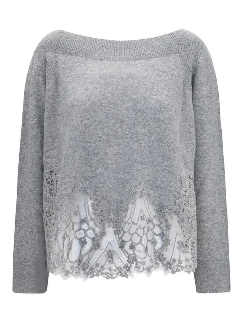 Gray Cashmere Sweater
