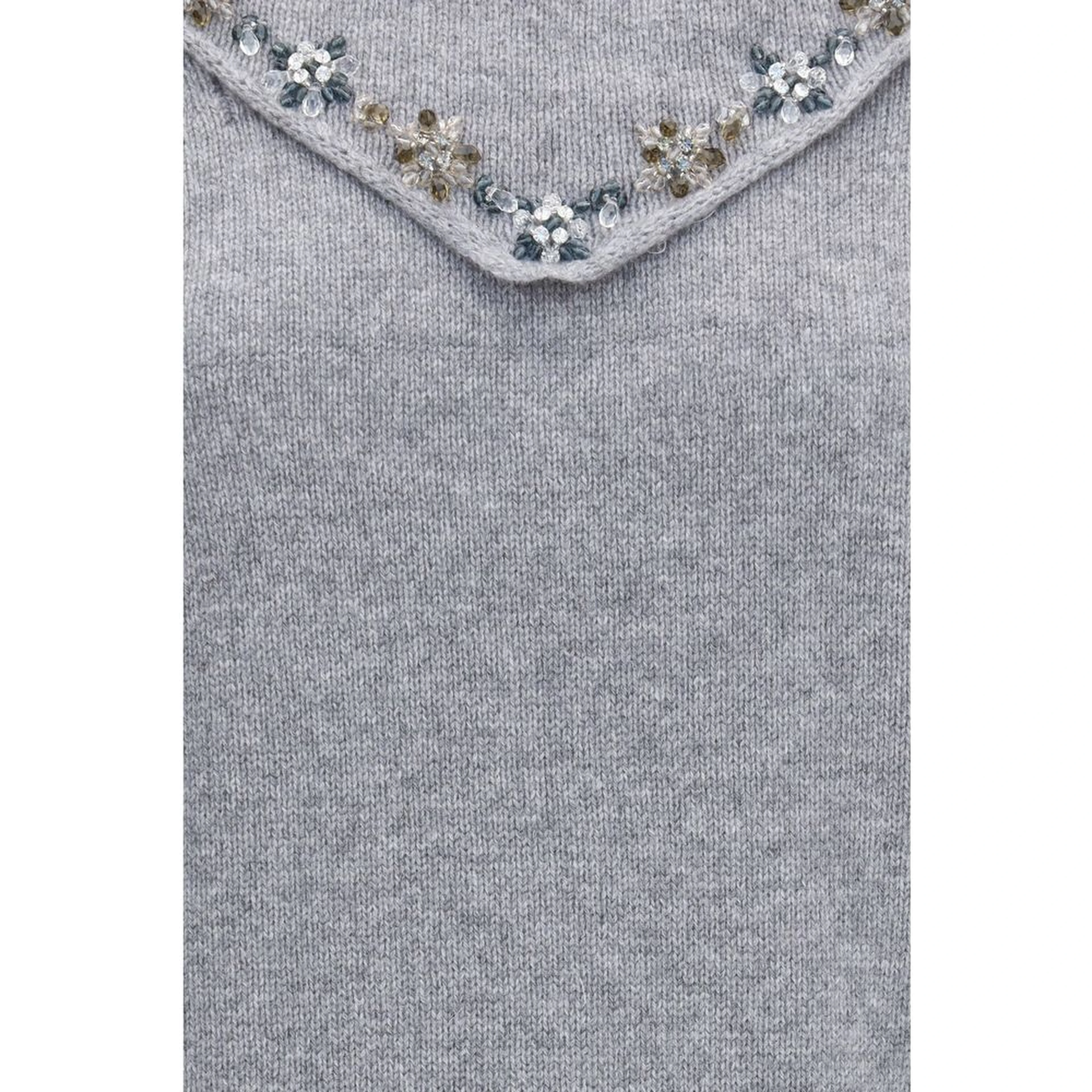 Gray Cashmere Sweatshirt
