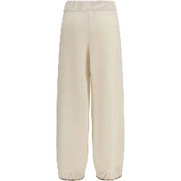 White Cashmere Casual Pants