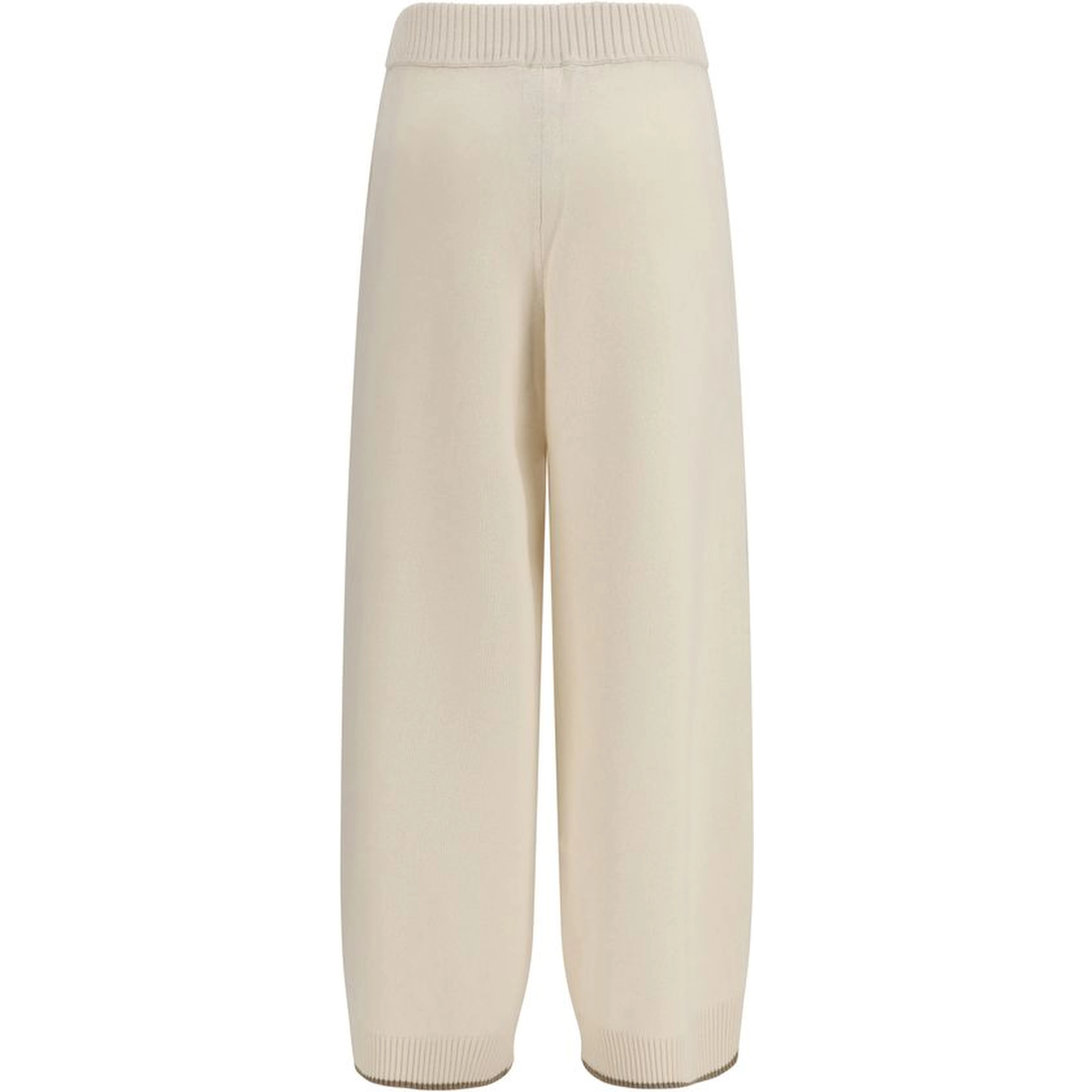 White Cashmere Casual Pants
