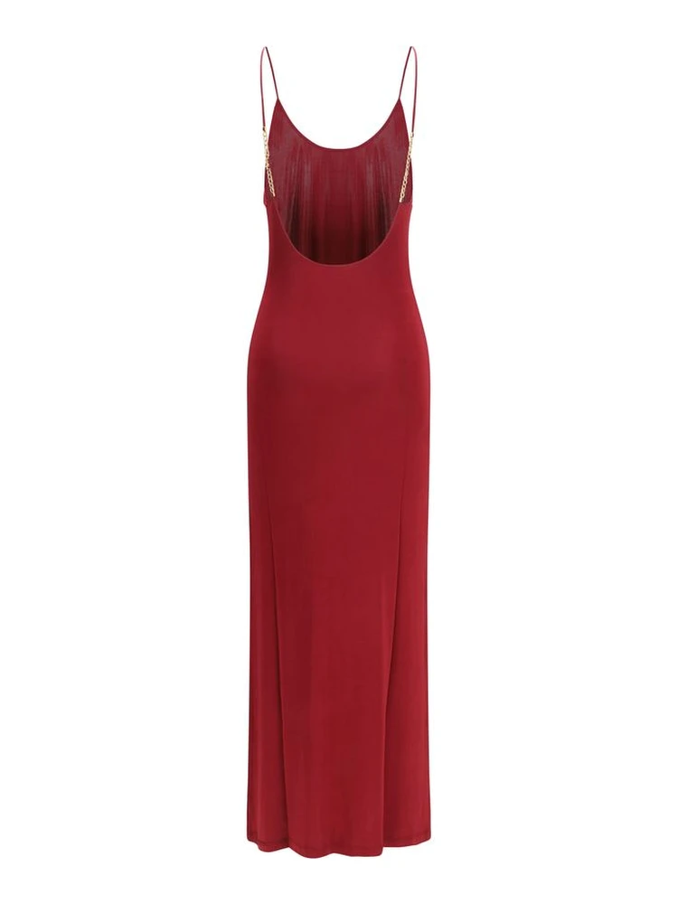 Bordeaux Viscose Casual Dress alternative