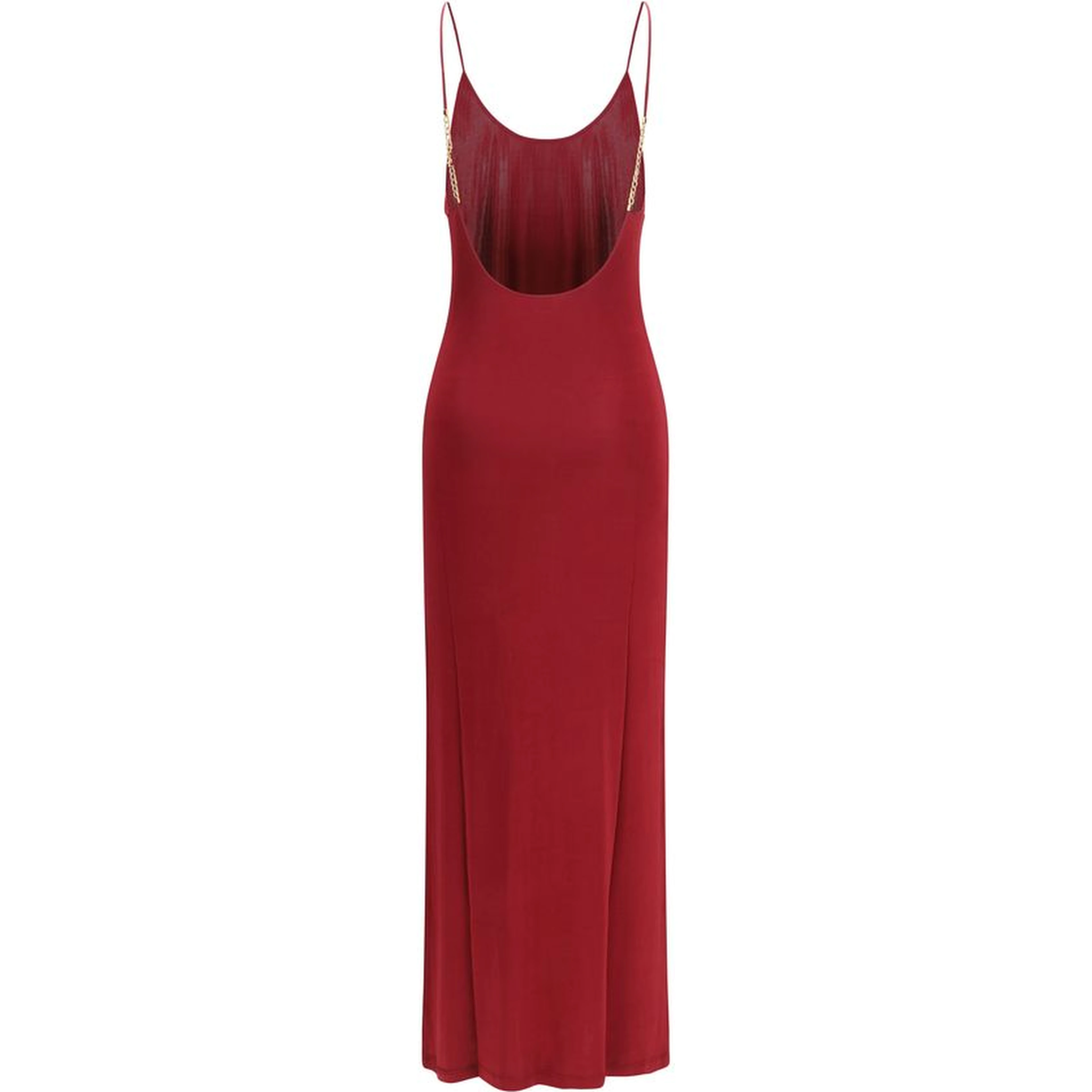 Bordeaux Viscose Casual Dress