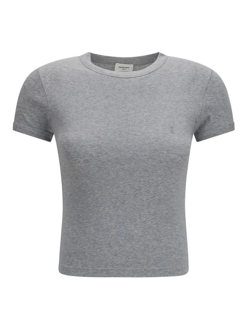 Gray Cotton T-Shirt