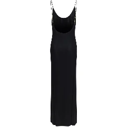 Black Viscose Casual Dress