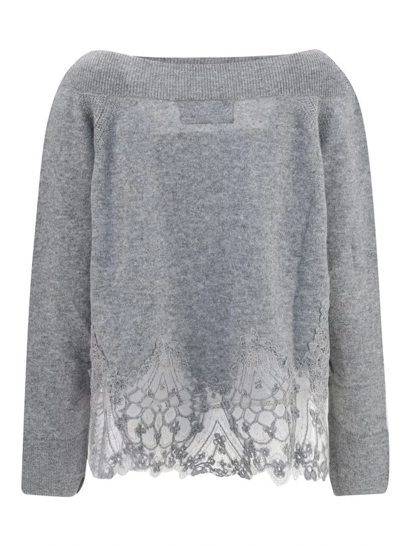 Gray Cashmere Sweater