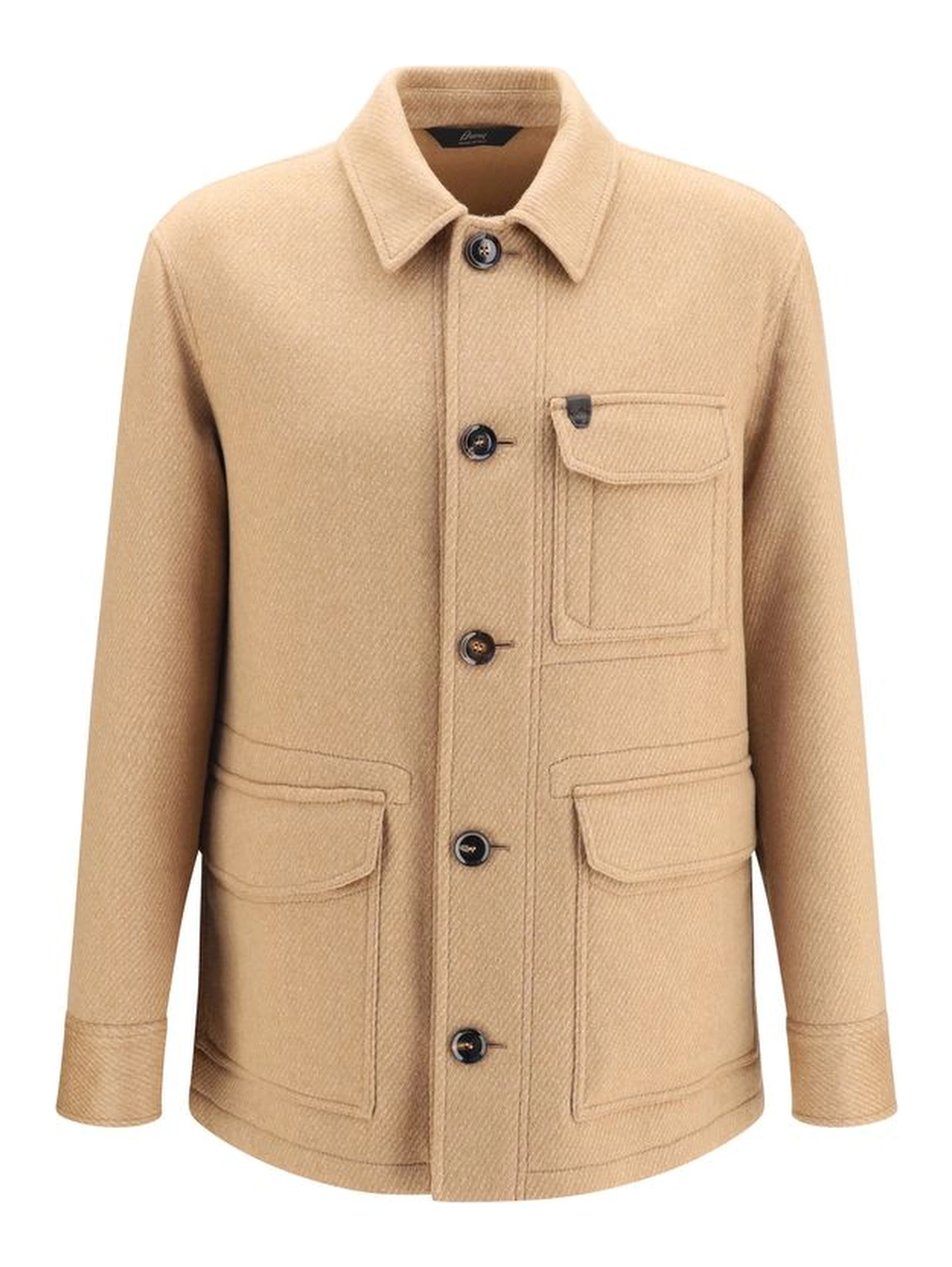 Beige Cashmere Leather Jacket
