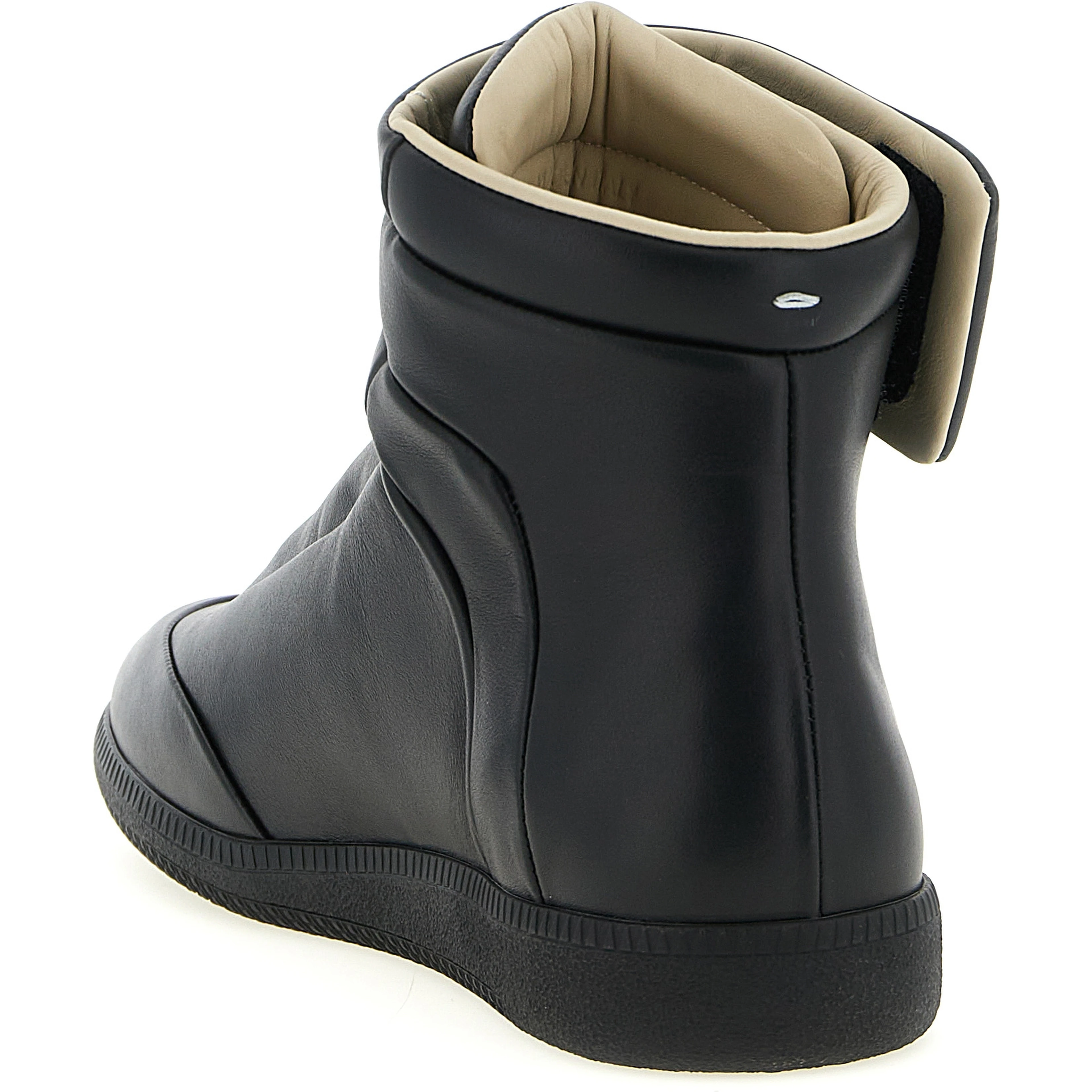 Black Calfskin Chunky Sneakers