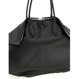Black Calfskin Shoulder Bag