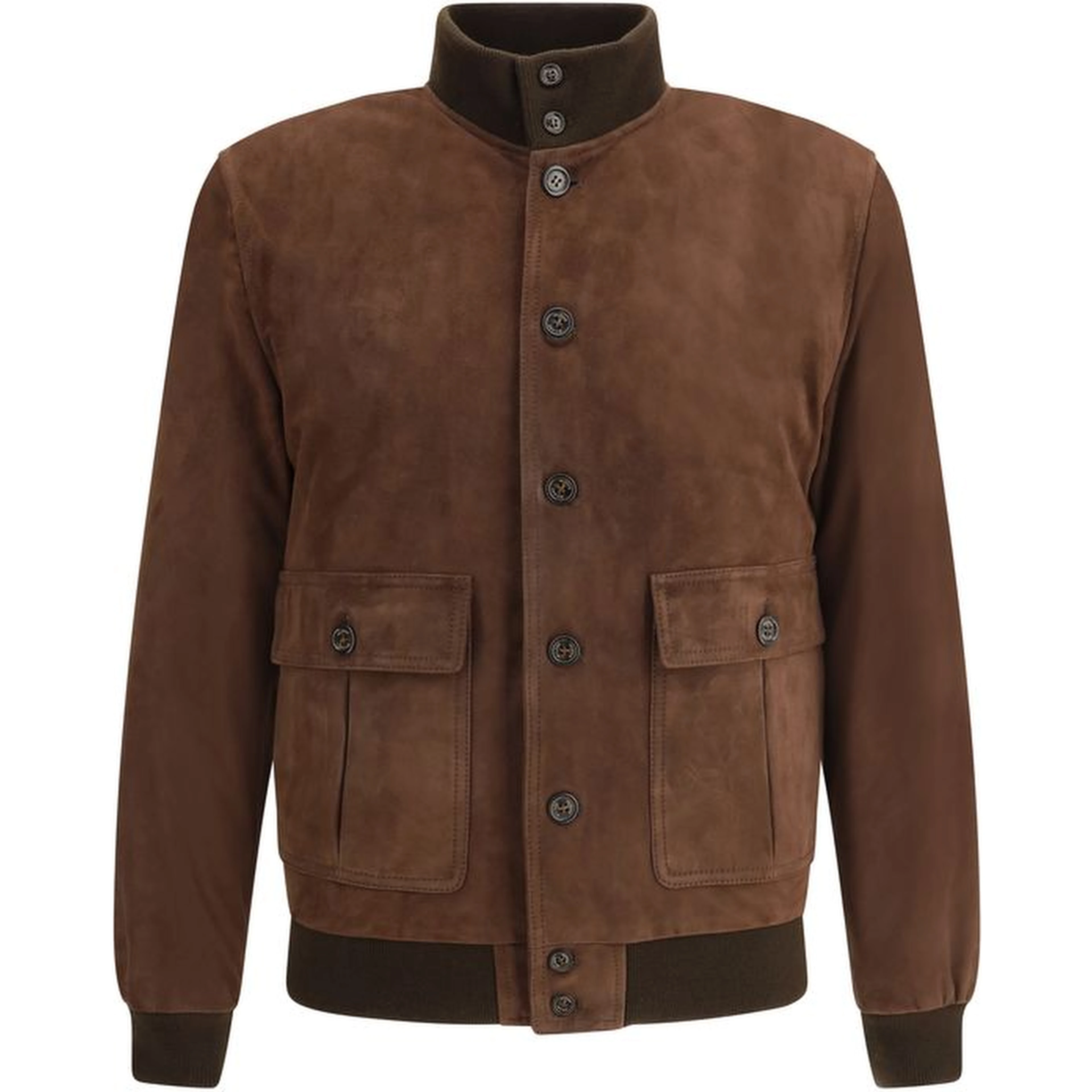 Brown Calf Leather Bos Taurus Bomber