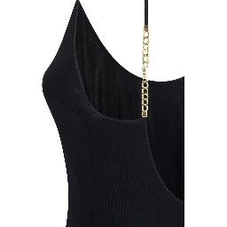 Black Viscose Casual Dress