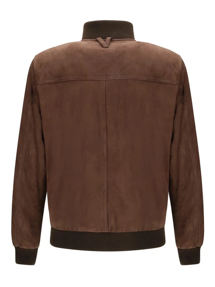Brown Calf Leather Bos Taurus Bomber alternative