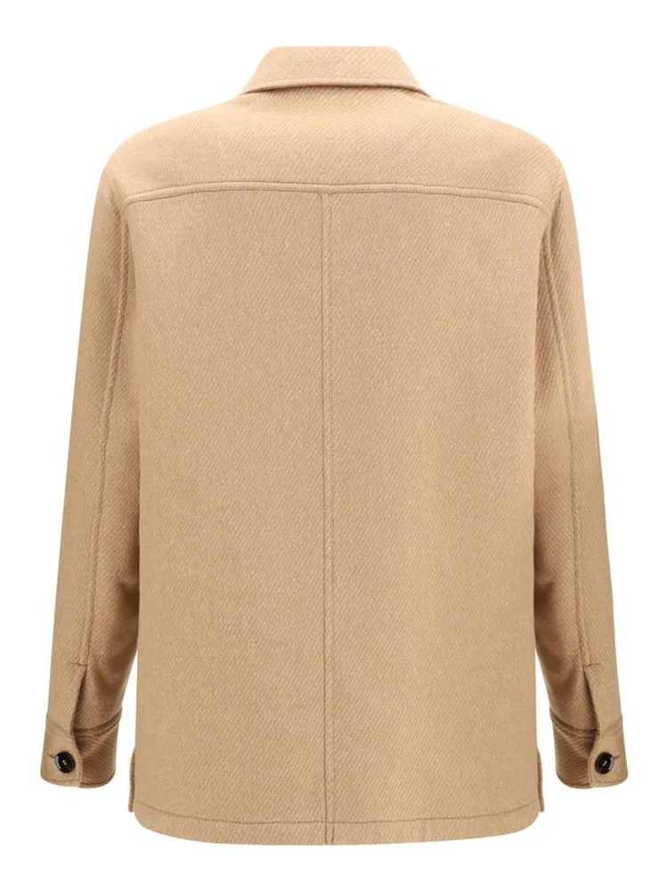 Beige Cashmere Leather Jacket alternative