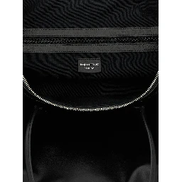 Black Calfskin Shoulder Bag