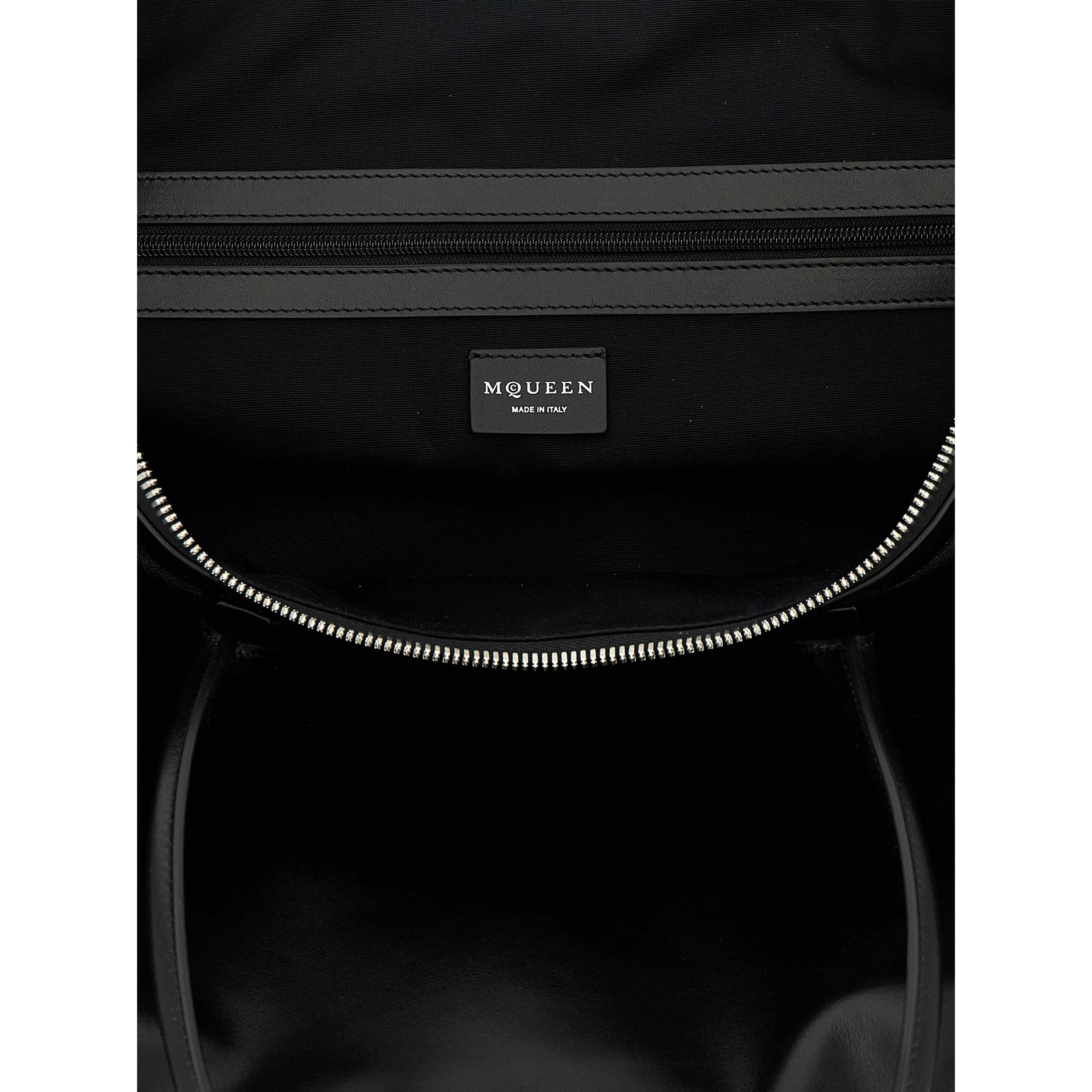 Black Calfskin Shoulder Bag