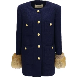 Blue Wool Oves Aries Coat