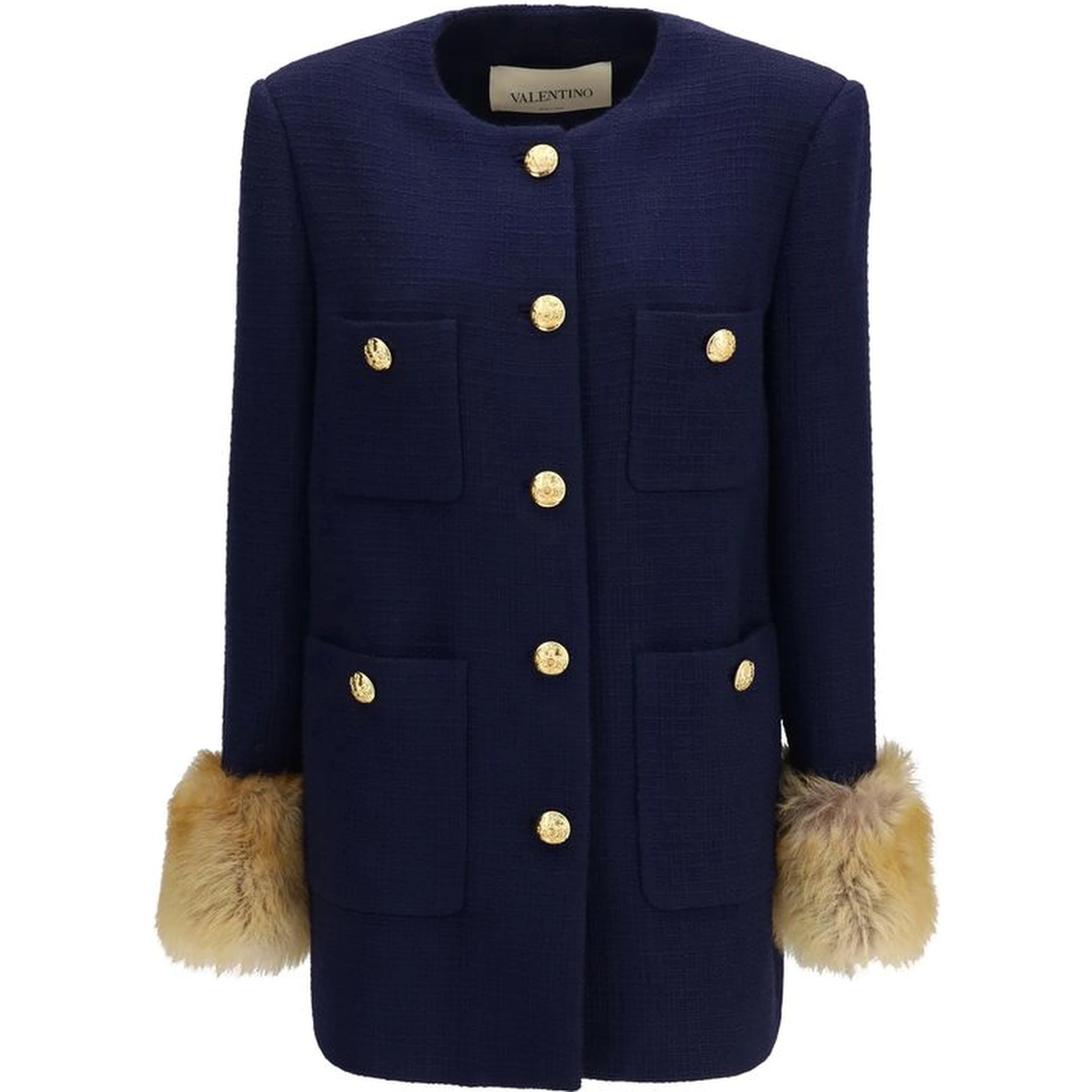 Blue Wool Oves Aries Coat