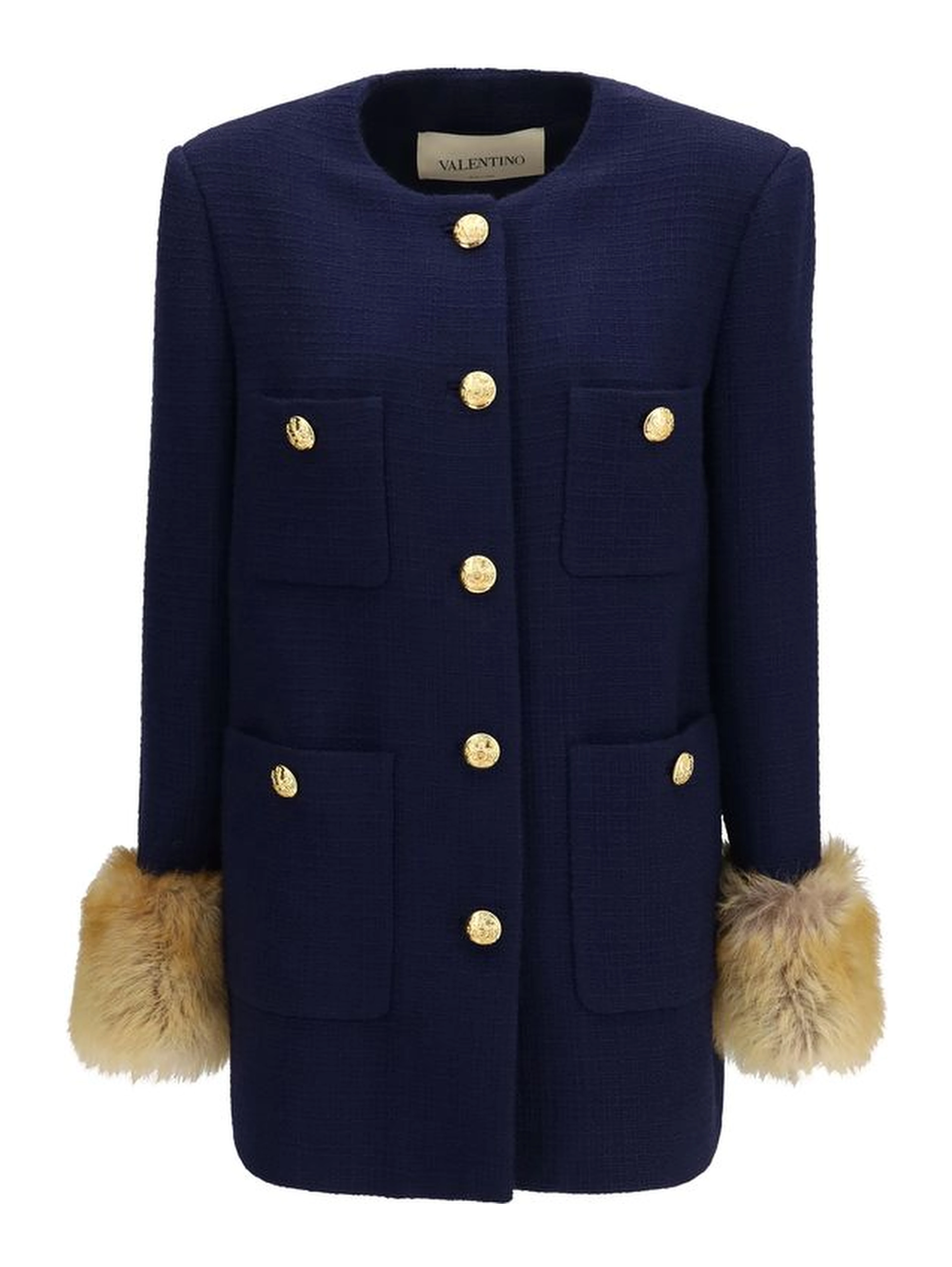 Blue Wool Oves Aries Coat