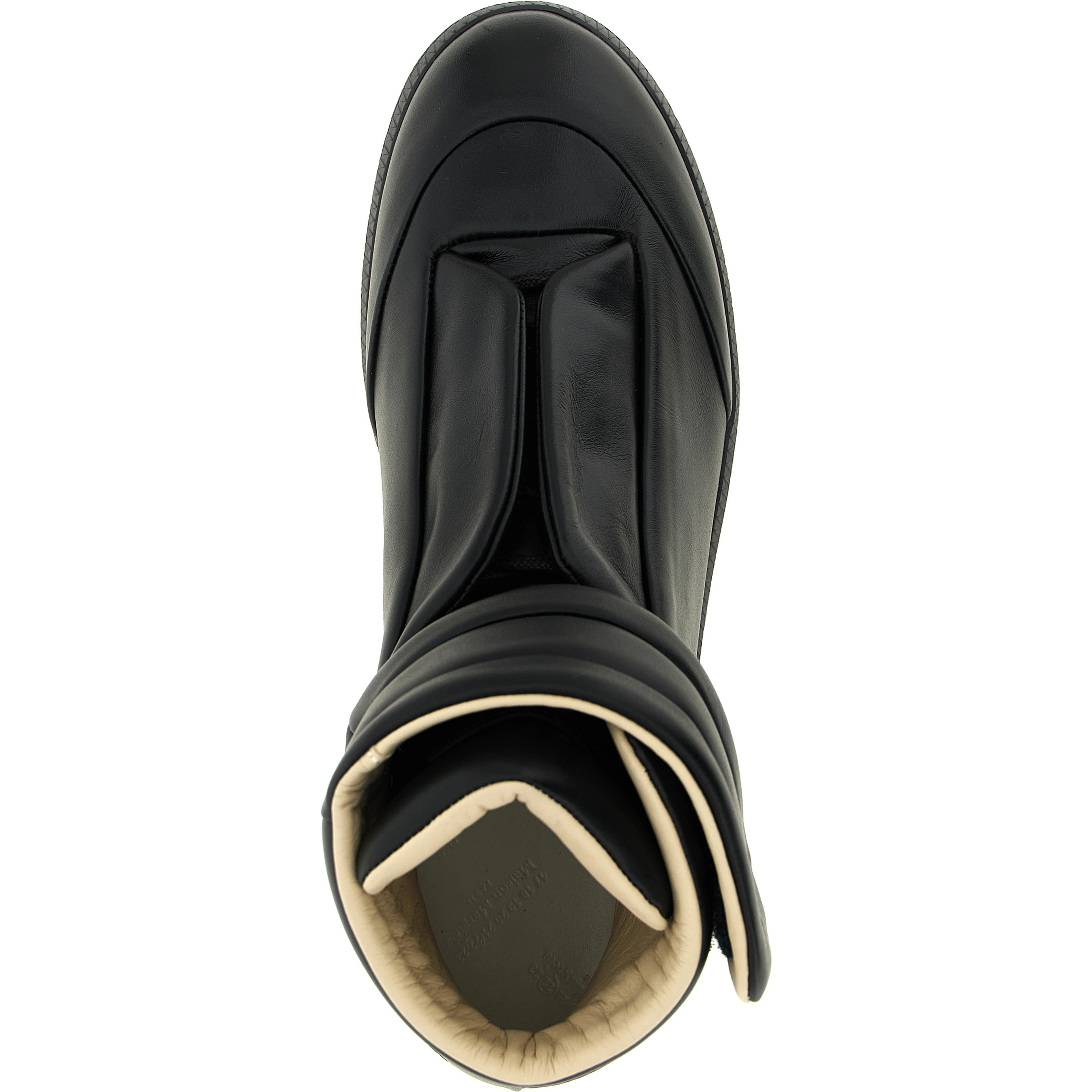 Black Calfskin Chunky Sneakers